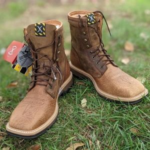 Twisted X Men's 12D″ NEW Steel Toe Lite Western Work Lacer -